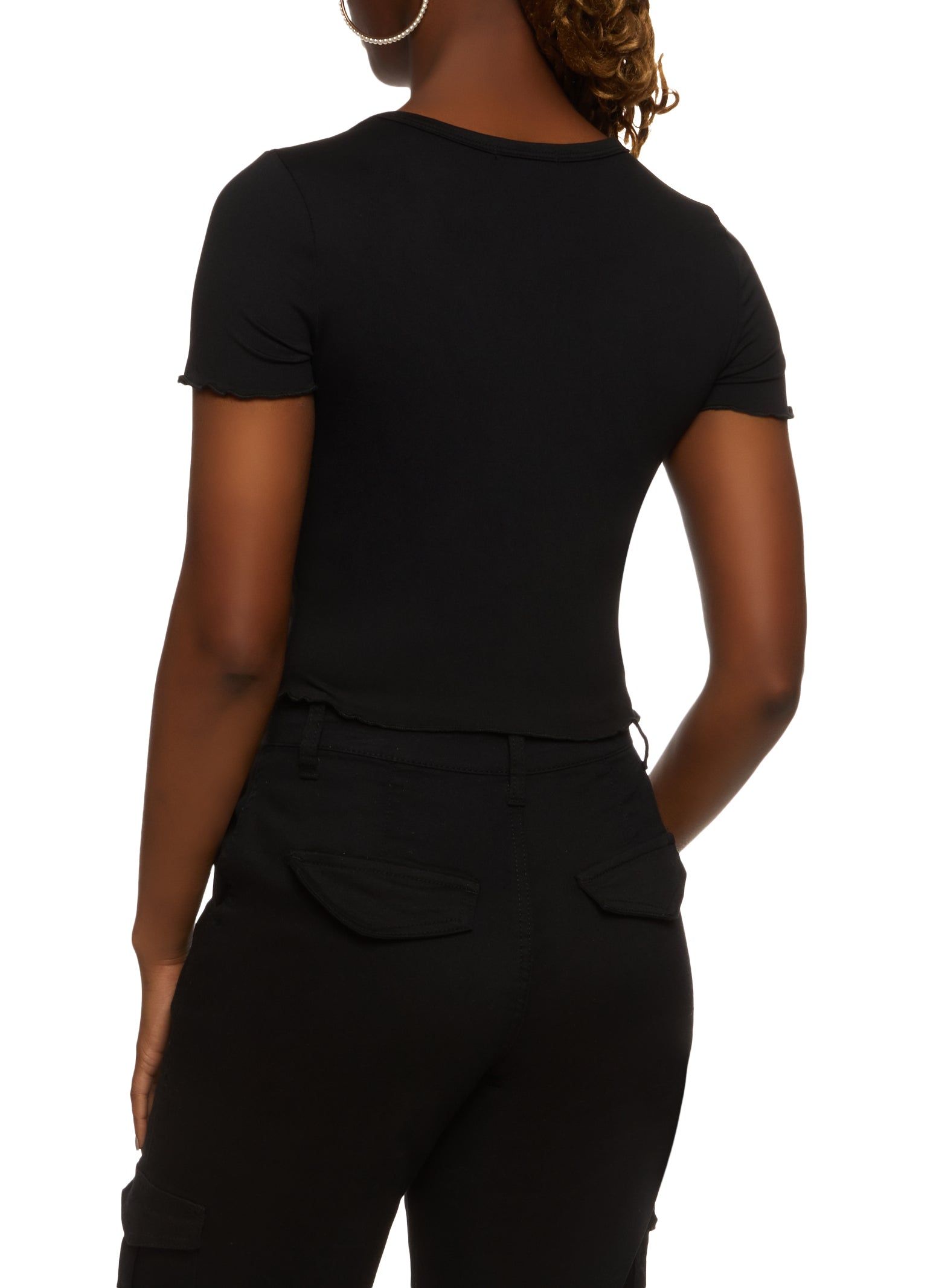 Rhinestone Graphic Crop Top sold by Rainbow product image thumbnail 2