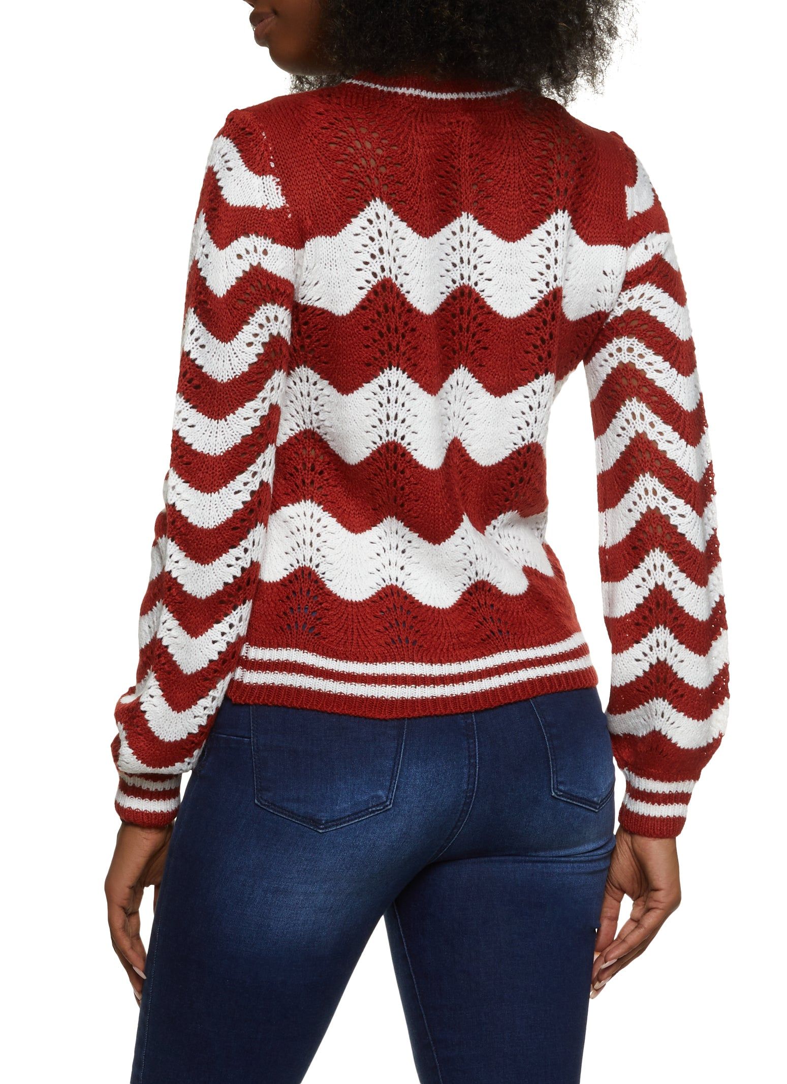Chevron Striped Pullover Sweater sold by Rainbow product image thumbnail 2