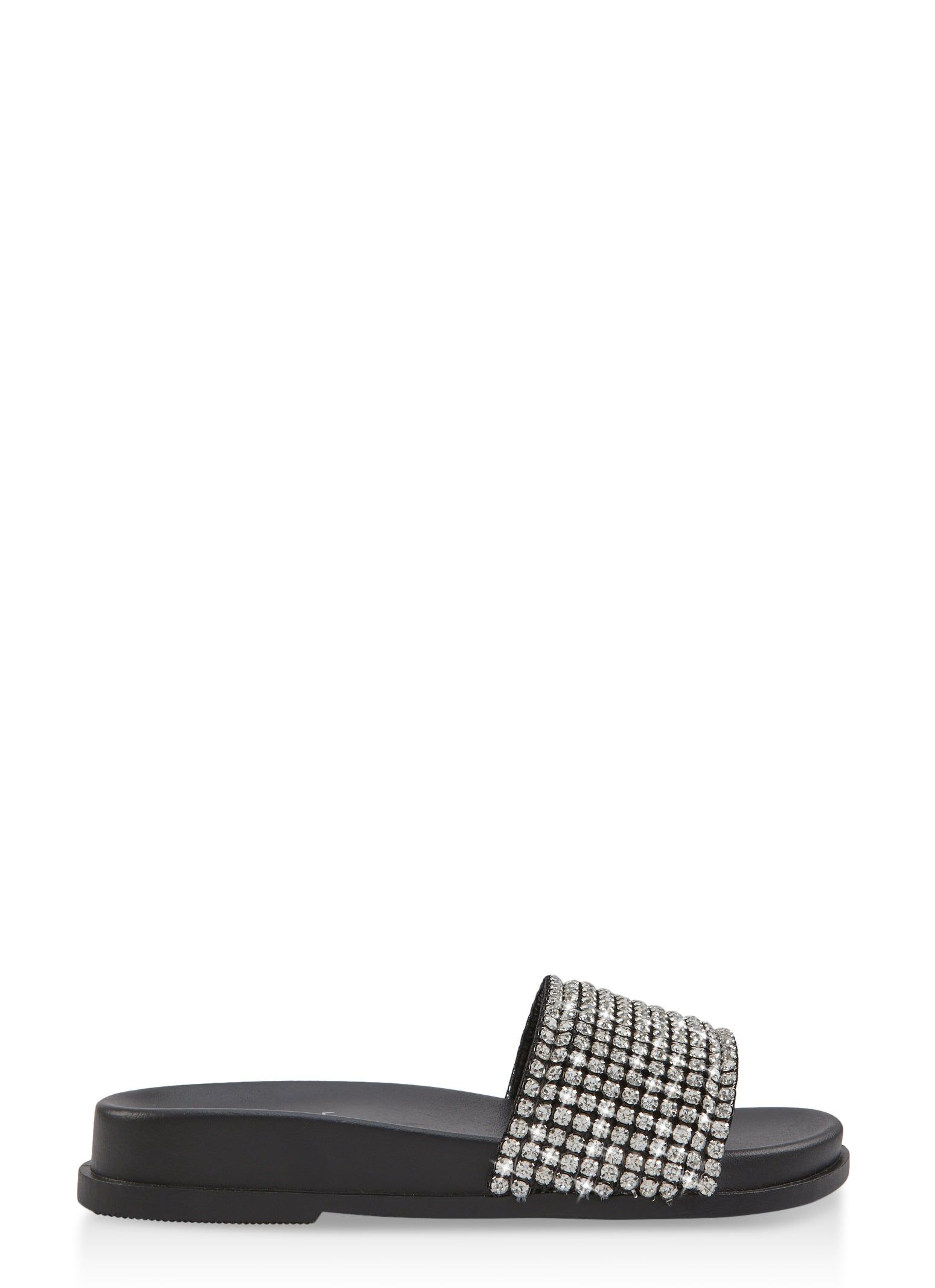Rhinestone Band Footbed Slide Sandals sold by Rainbow product image thumbnail 2