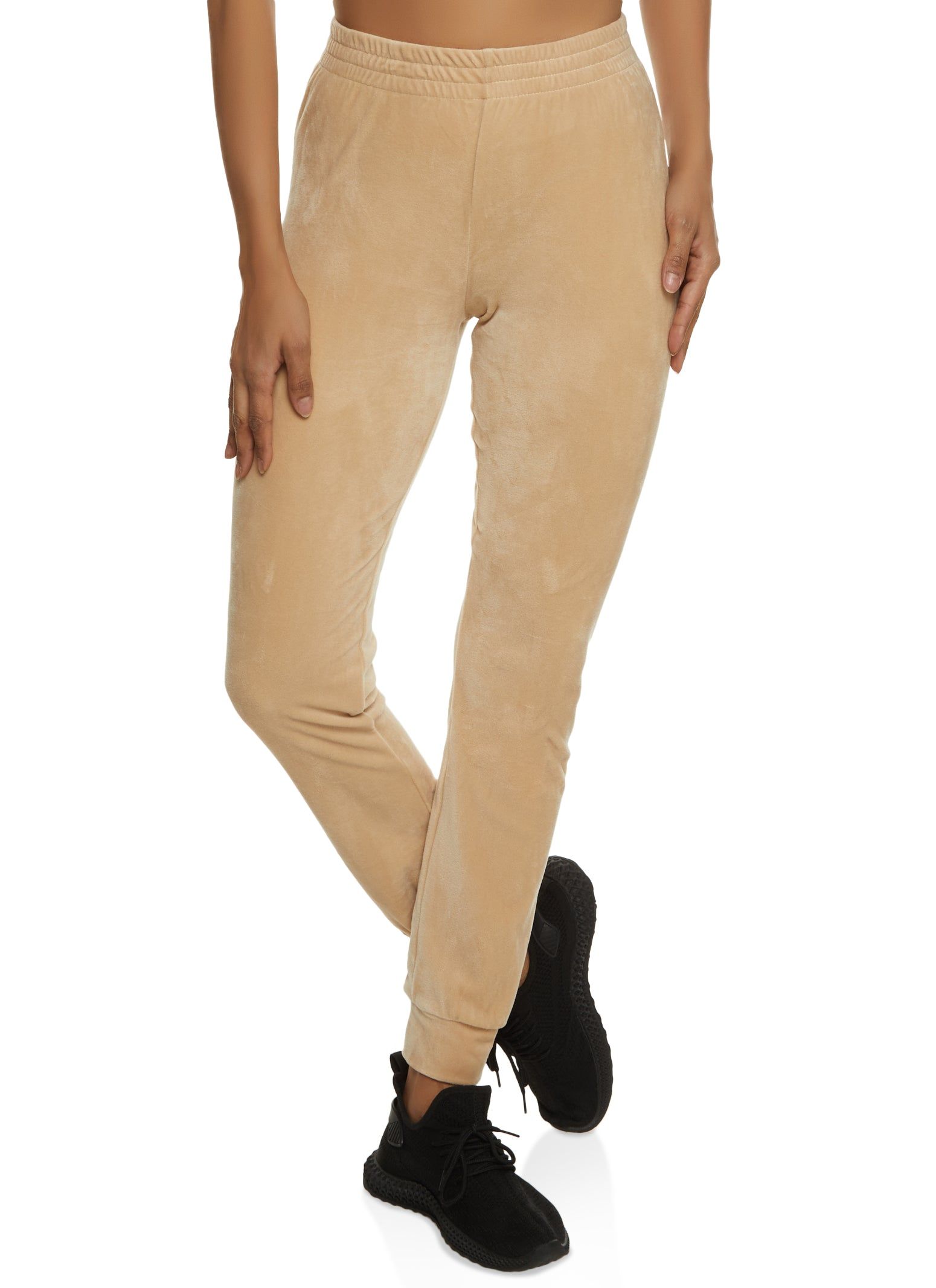 Velour High Waist Jogger sold by Rainbow