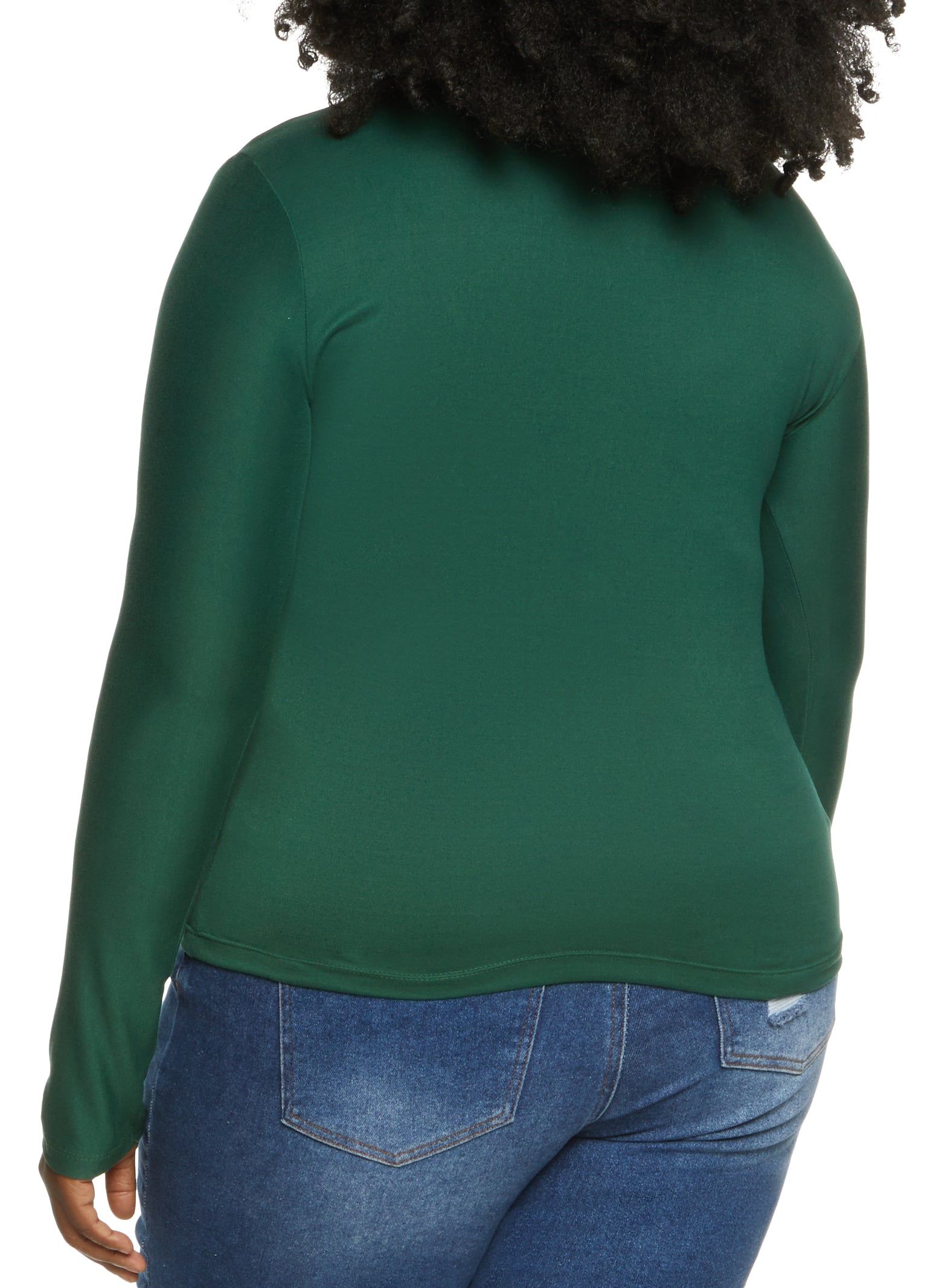 Plus Size Long Sleeve Ruched Button Down Shirt sold by Rainbow product image thumbnail 2