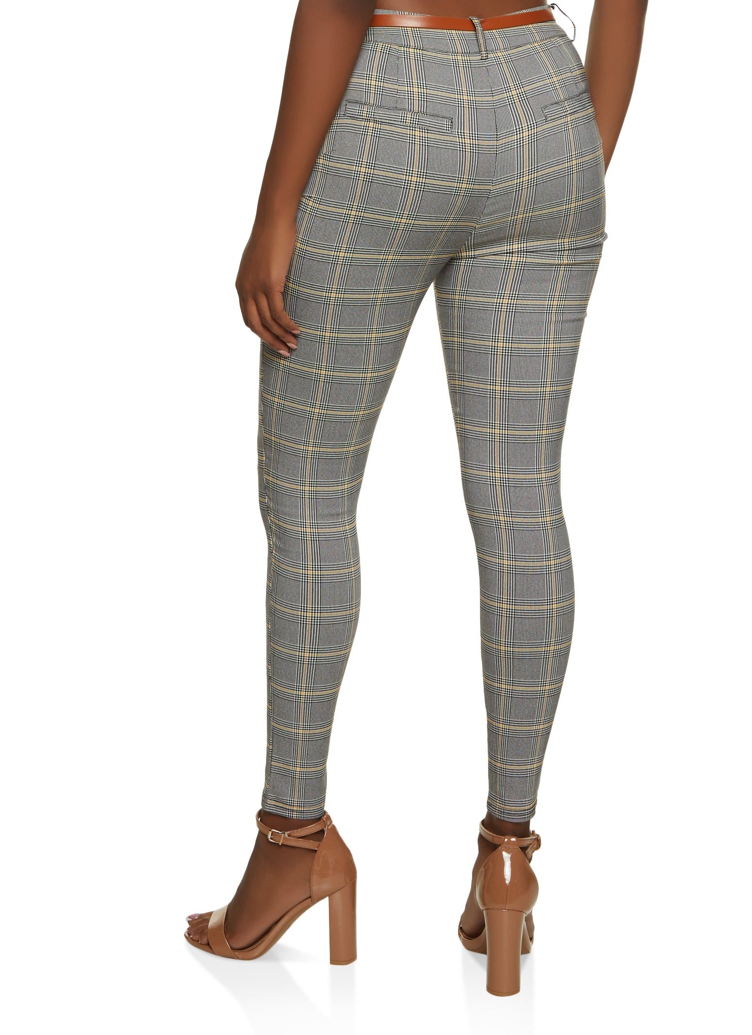 Plaid Belted Dress Pants sold by Rainbow product image thumbnail 2