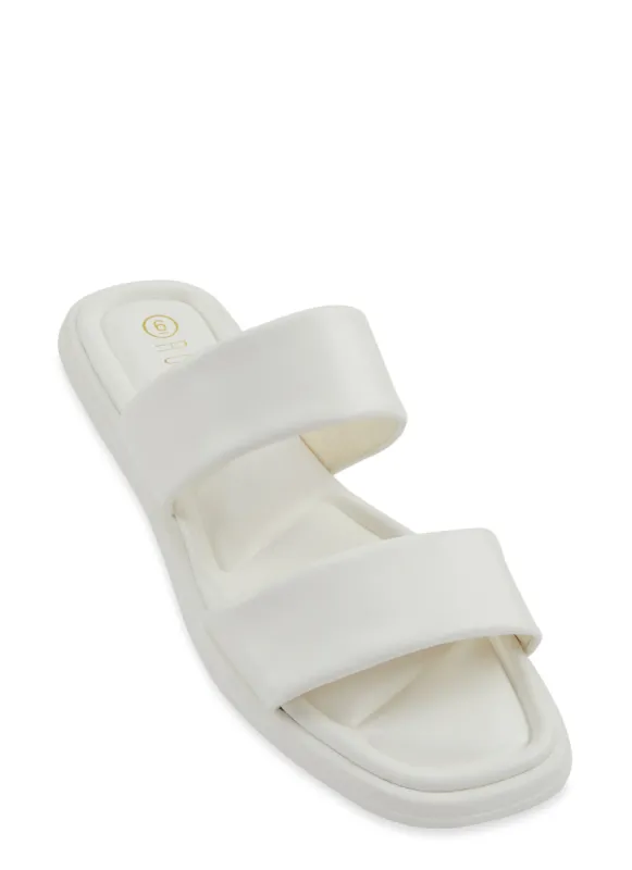 Open Toe Double Band Slide Sandals sold by Rainbow