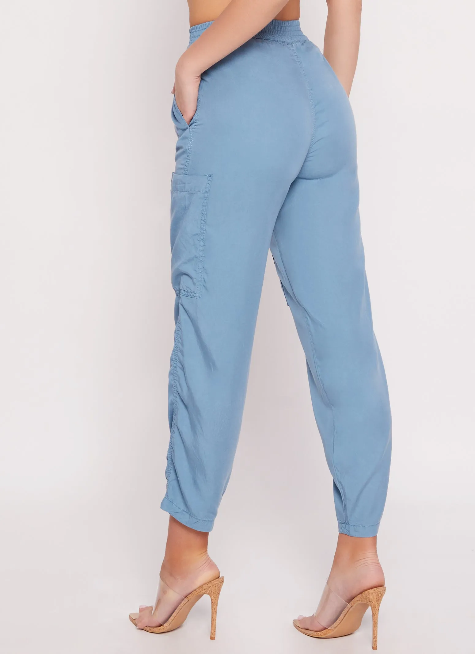 High Waist Pull On Cargo Pants sold by Rainbow product image thumbnail 3