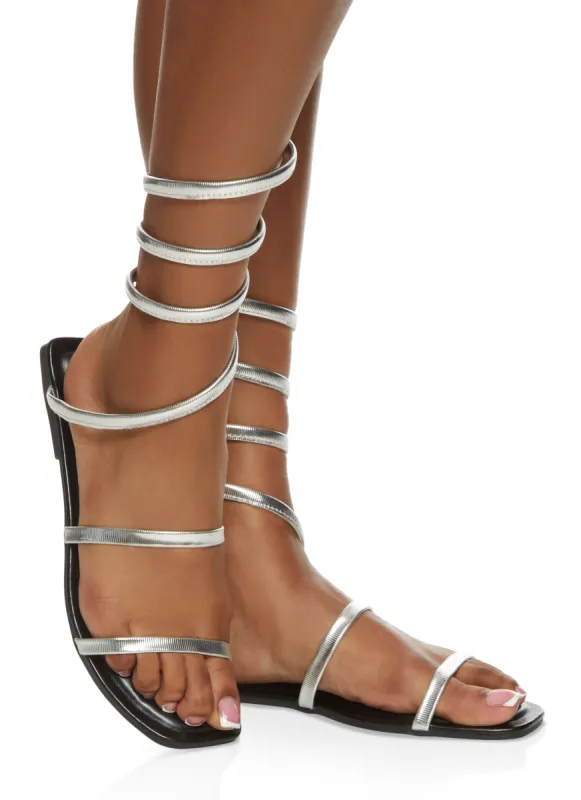 Wrap Around Gladiator Sandals sold by Rainbow