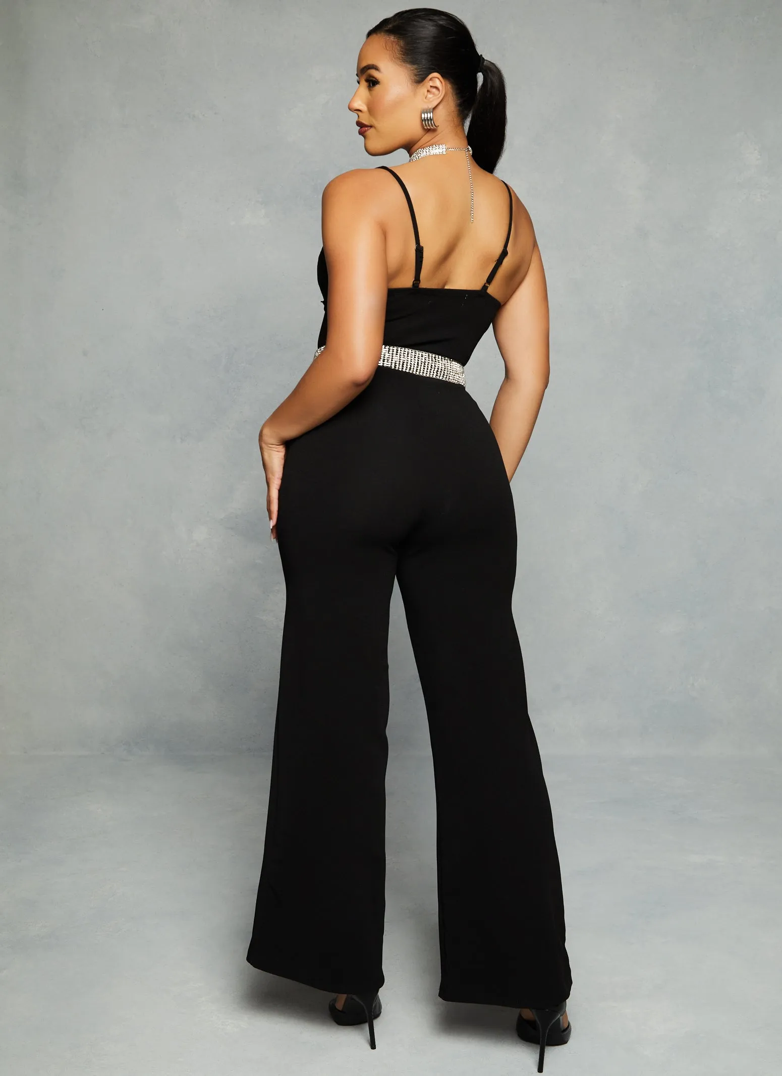 Almost Famous Lace Mesh Detail Bustier Jumpsuit sold by Rainbow product image thumbnail 3