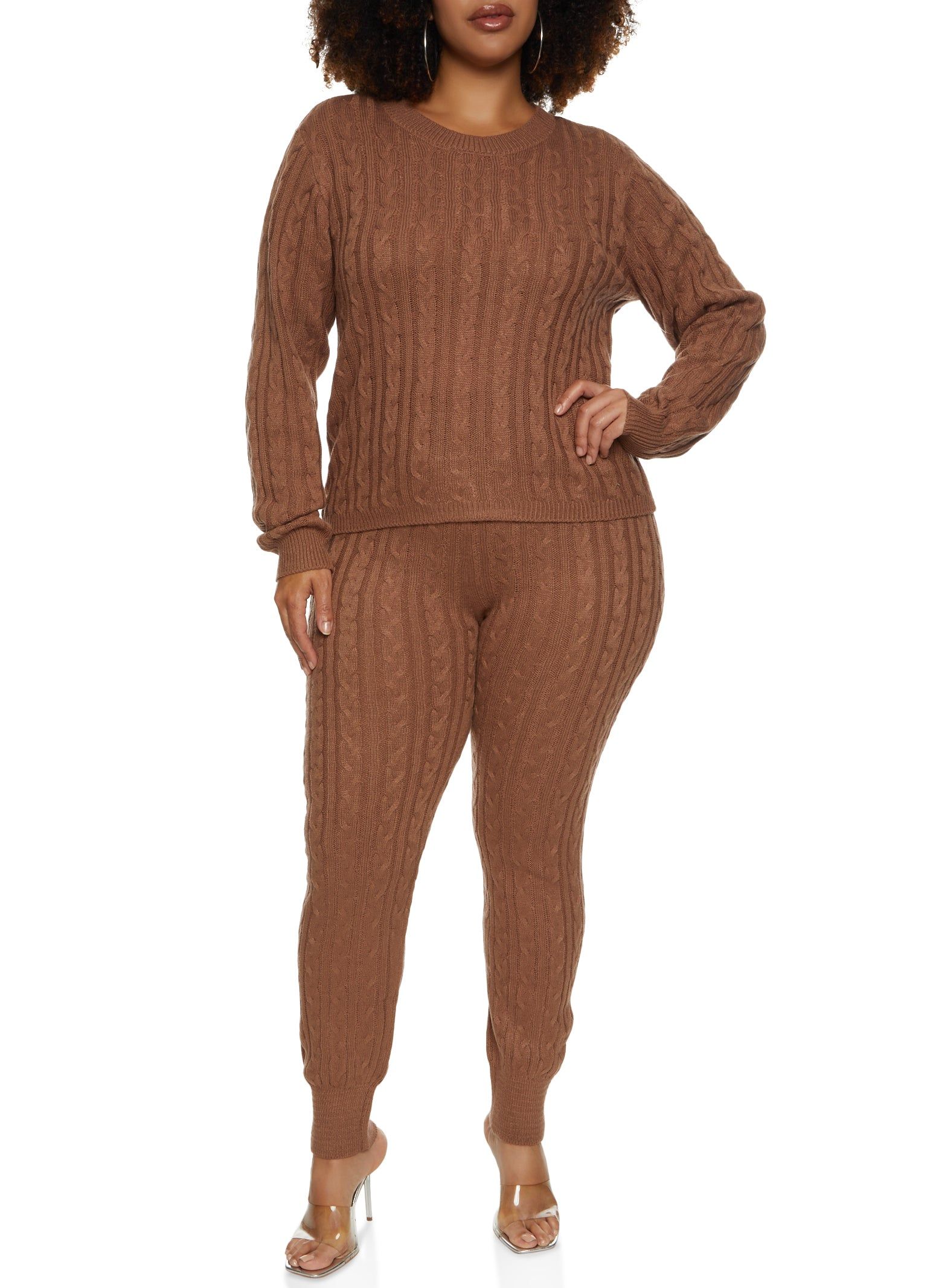 Plus Size Cable Knit Sweater sold by Rainbow product image thumbnail 2