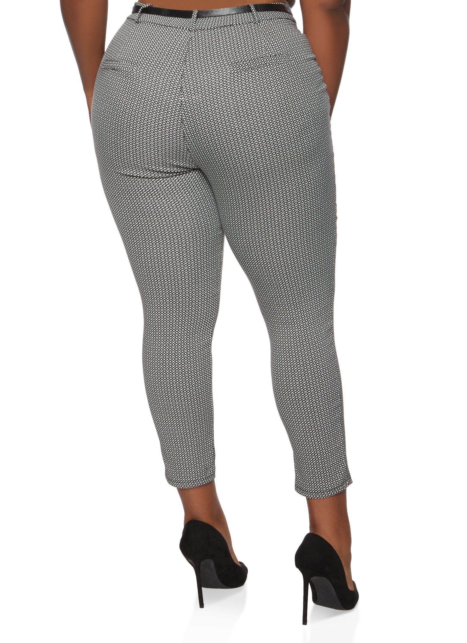 Plus Size Patterned Belted Dress Pants sold by Rainbow product image thumbnail 2