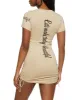Sequin Beautiful Positive Vibes Only T Shirt Dress sold by Rainbow