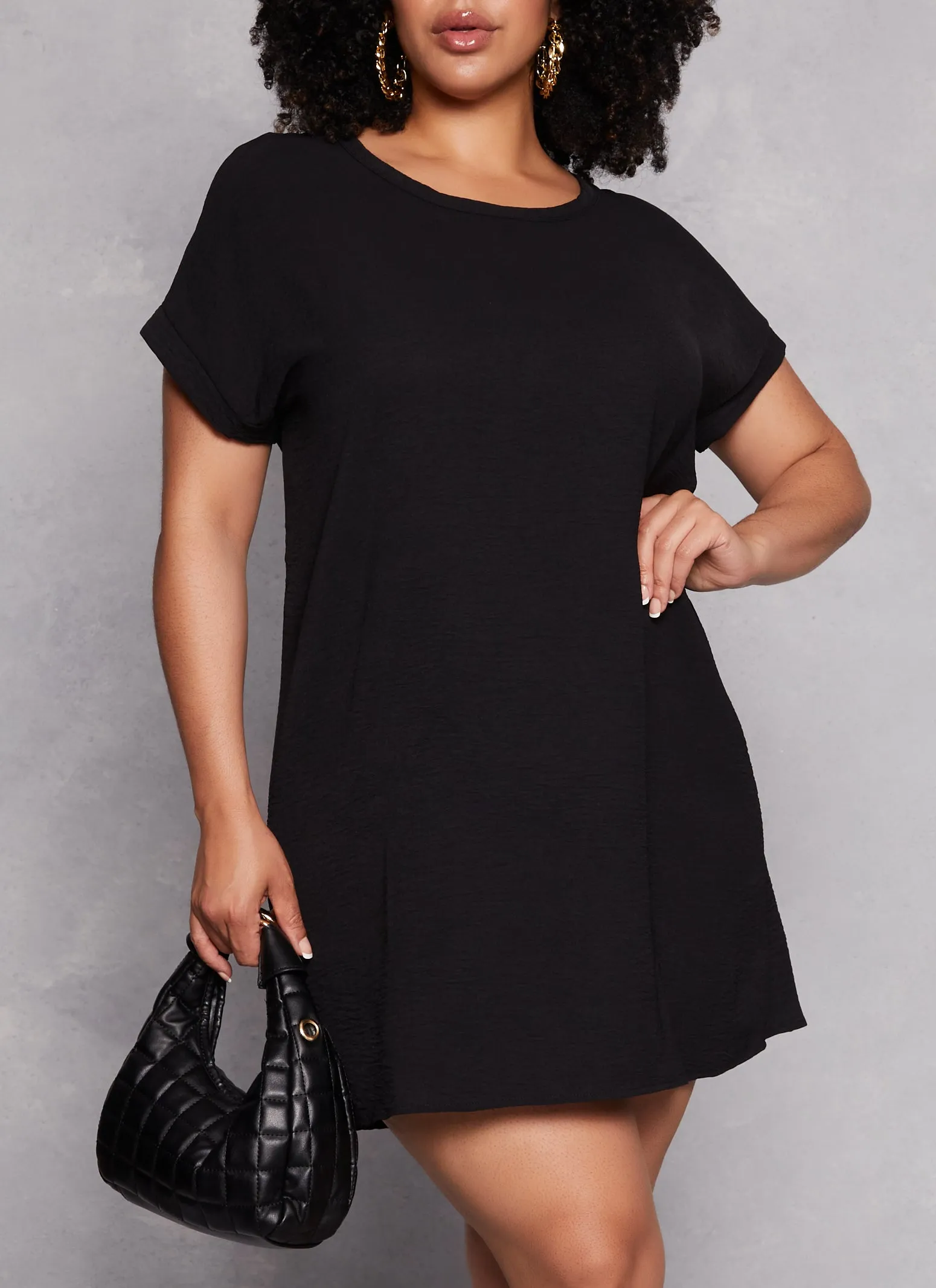 Plus Size Airy Shift Dress sold by Rainbow