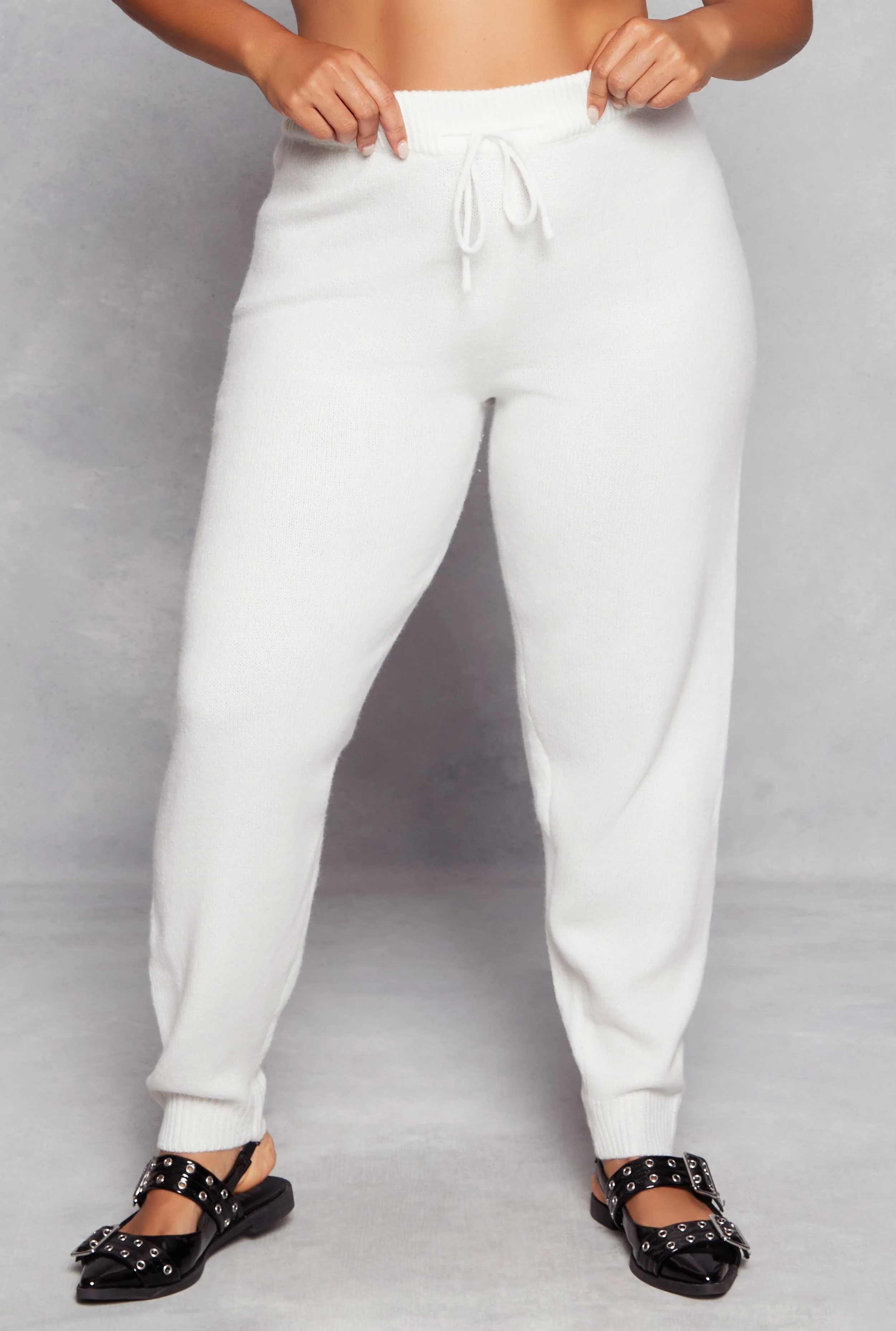 Plus Size Brushed Knit Drawstring Joggers sold by Rainbow product image thumbnail 2