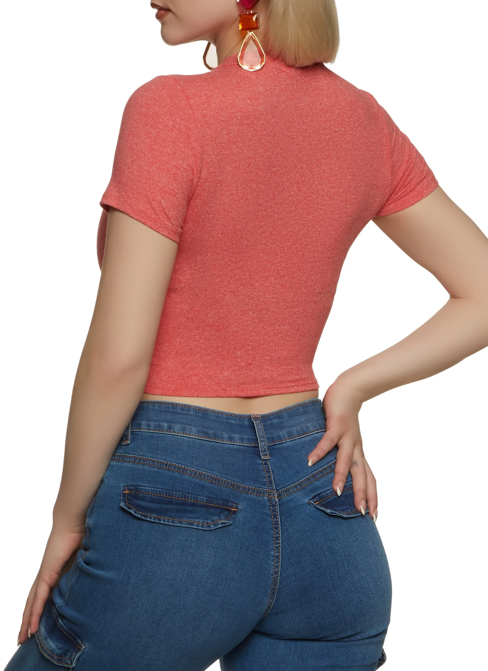 Mesh Bustier Cropped Tee sold by Rainbow product image thumbnail 2