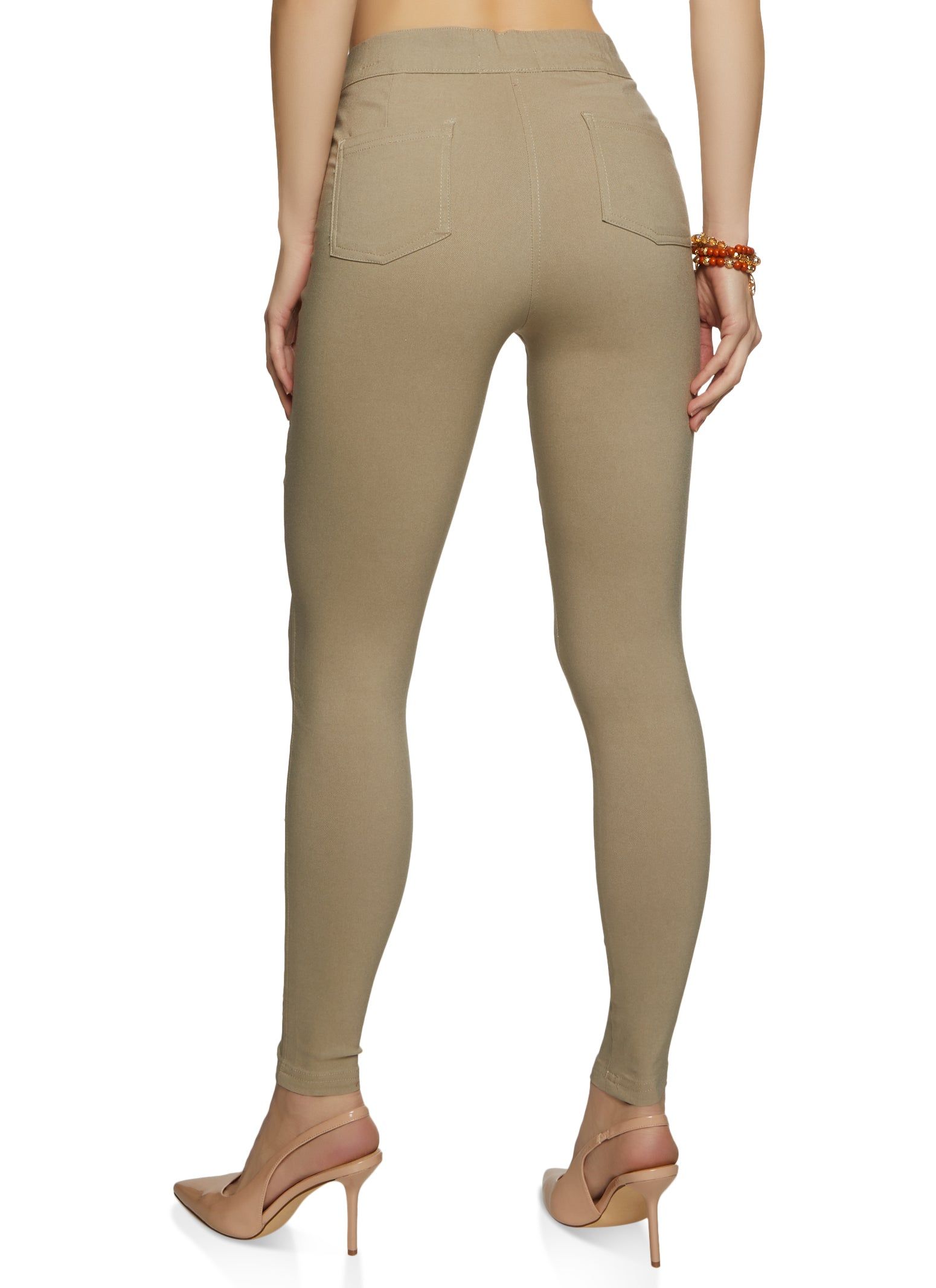 High Waisted Stretch Skinny Pants sold by Rainbow product image thumbnail 2