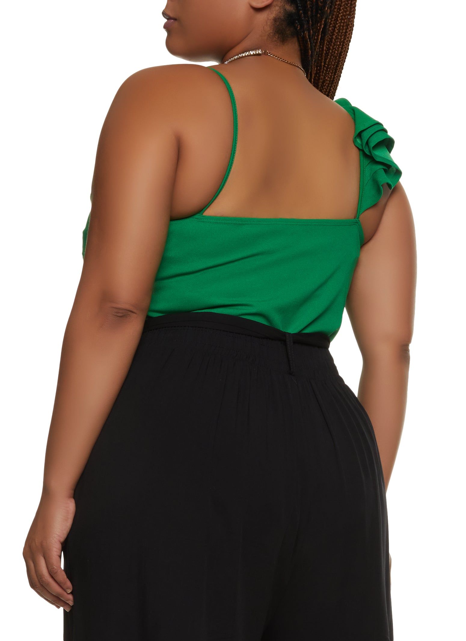 Plus Size Ruffle Trim Bodysuit sold by Rainbow product image thumbnail 3