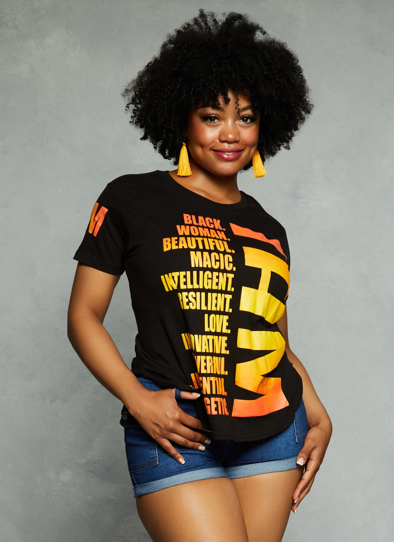 Plus Size I Am Resilient Graphic Tee sold by Rainbow product image thumbnail 2