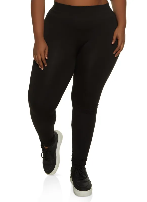 Plus Size High Waist Seamless Activewear Leggings sold by Rainbow