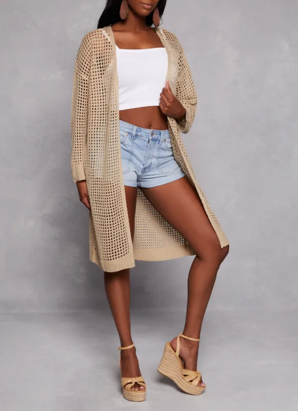 Crochet Knit Cardigan sold by Rainbow