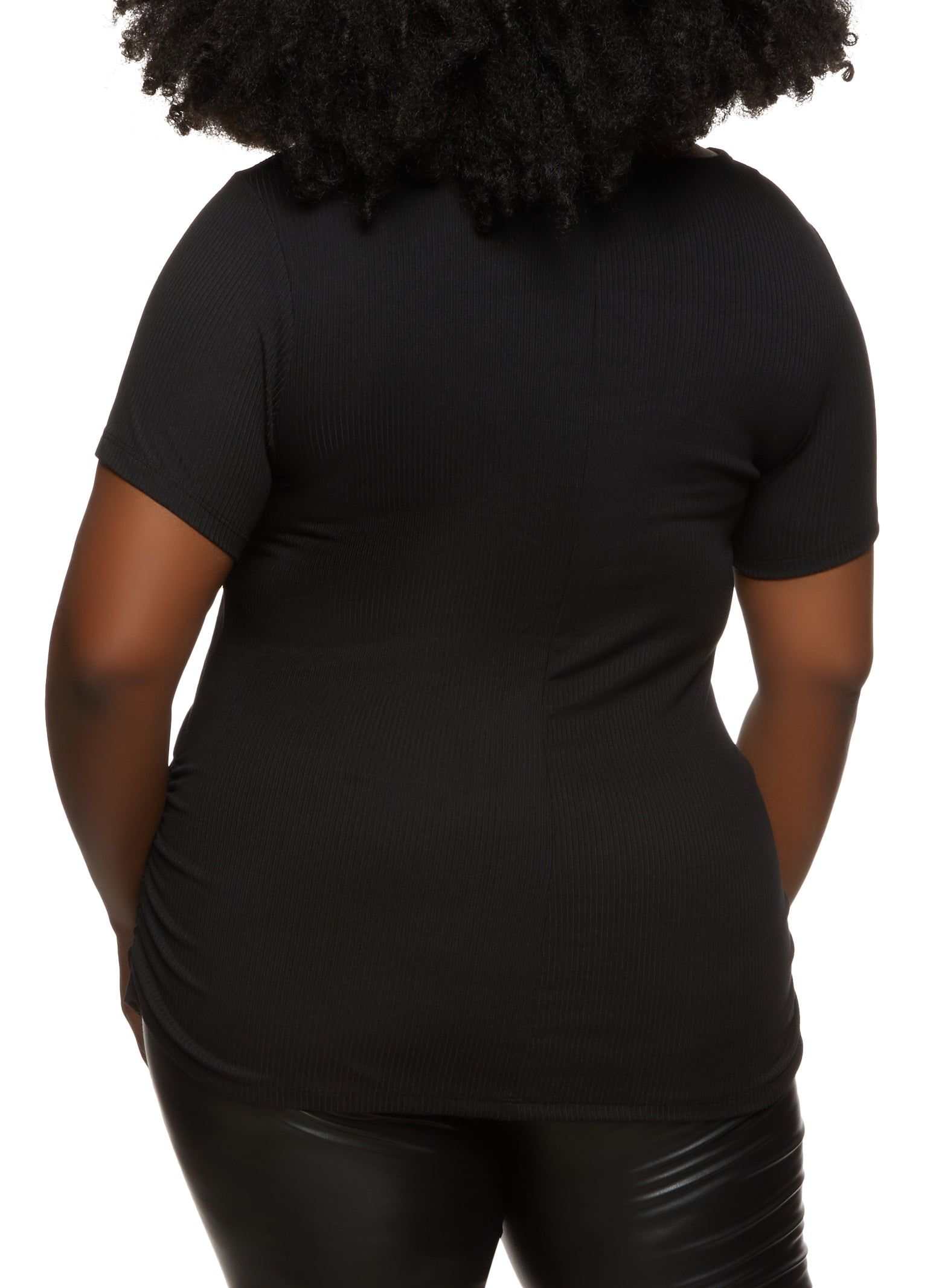 Plus Size Rhinestone Living My Best Life Tee sold by Rainbow product image thumbnail 2