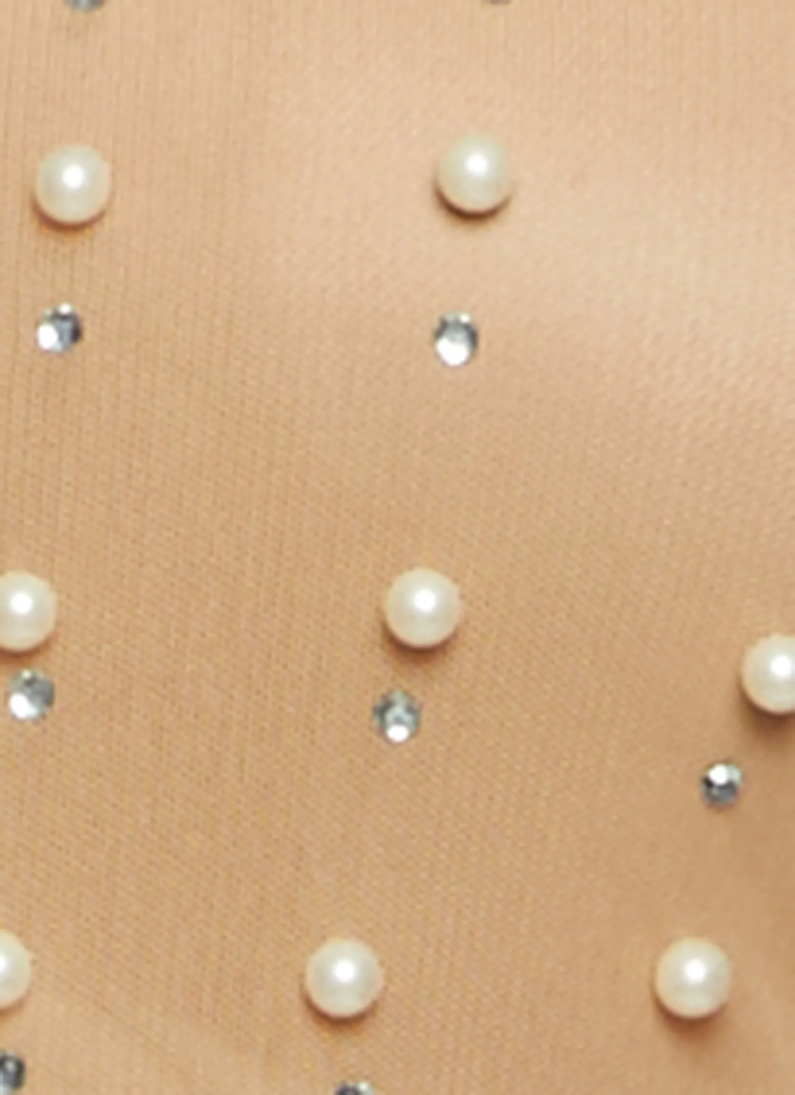 Plus Size Faux Pearl Mesh Top sold by Rainbow product image thumbnail 3