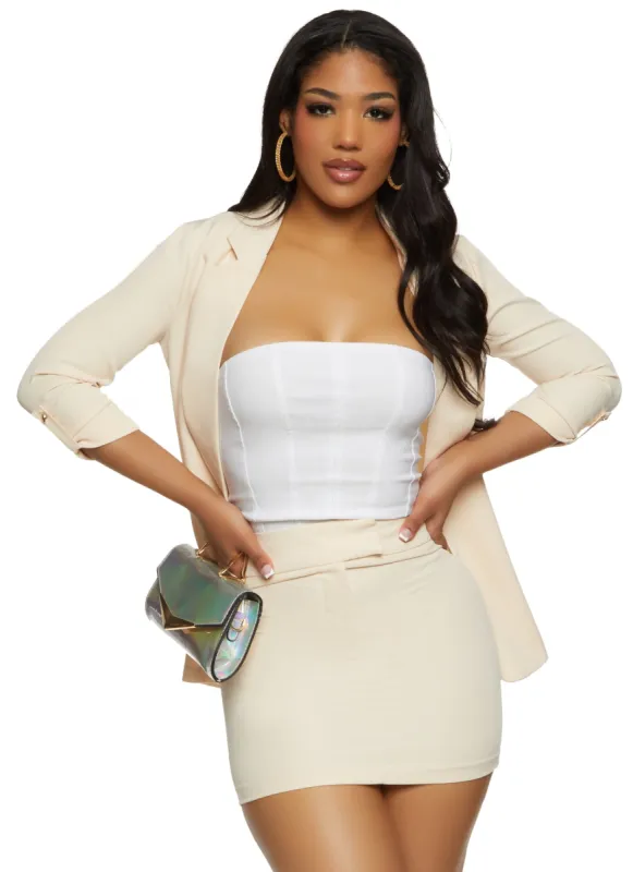 Open Front Tab Sleeve Blazer sold by Rainbow