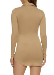 Button Front Long Sleeve Tunic Shirt sold by Rainbow