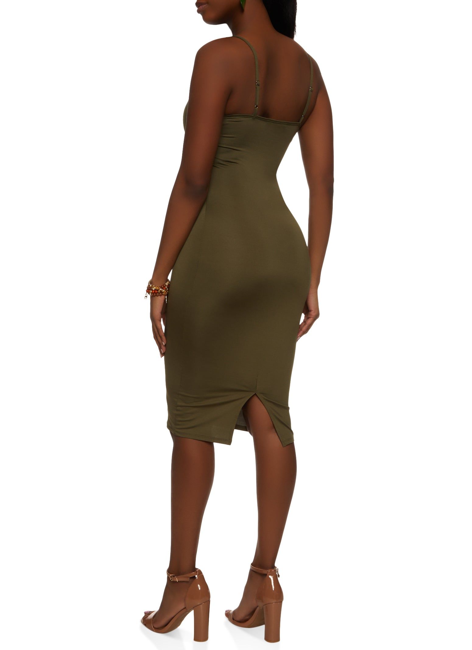 Scoop Neck Midi Cami Dress sold by Rainbow product image thumbnail 3