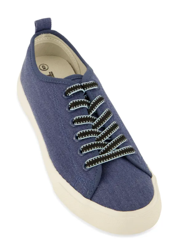Canvas Lace Up Sneakers sold by Rainbow