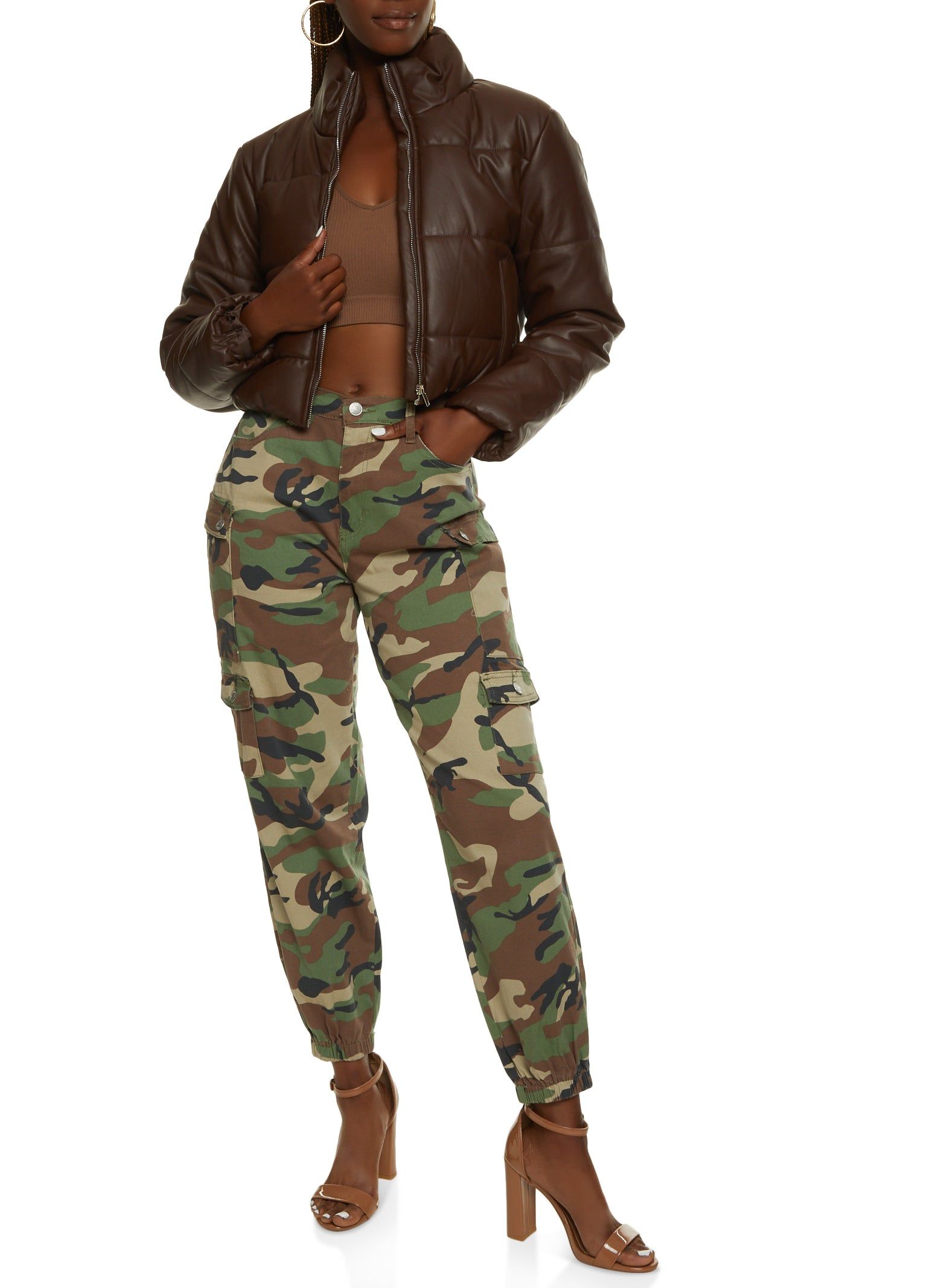 Twill Camouflage Cargo Joggers sold by Rainbow product image thumbnail 2