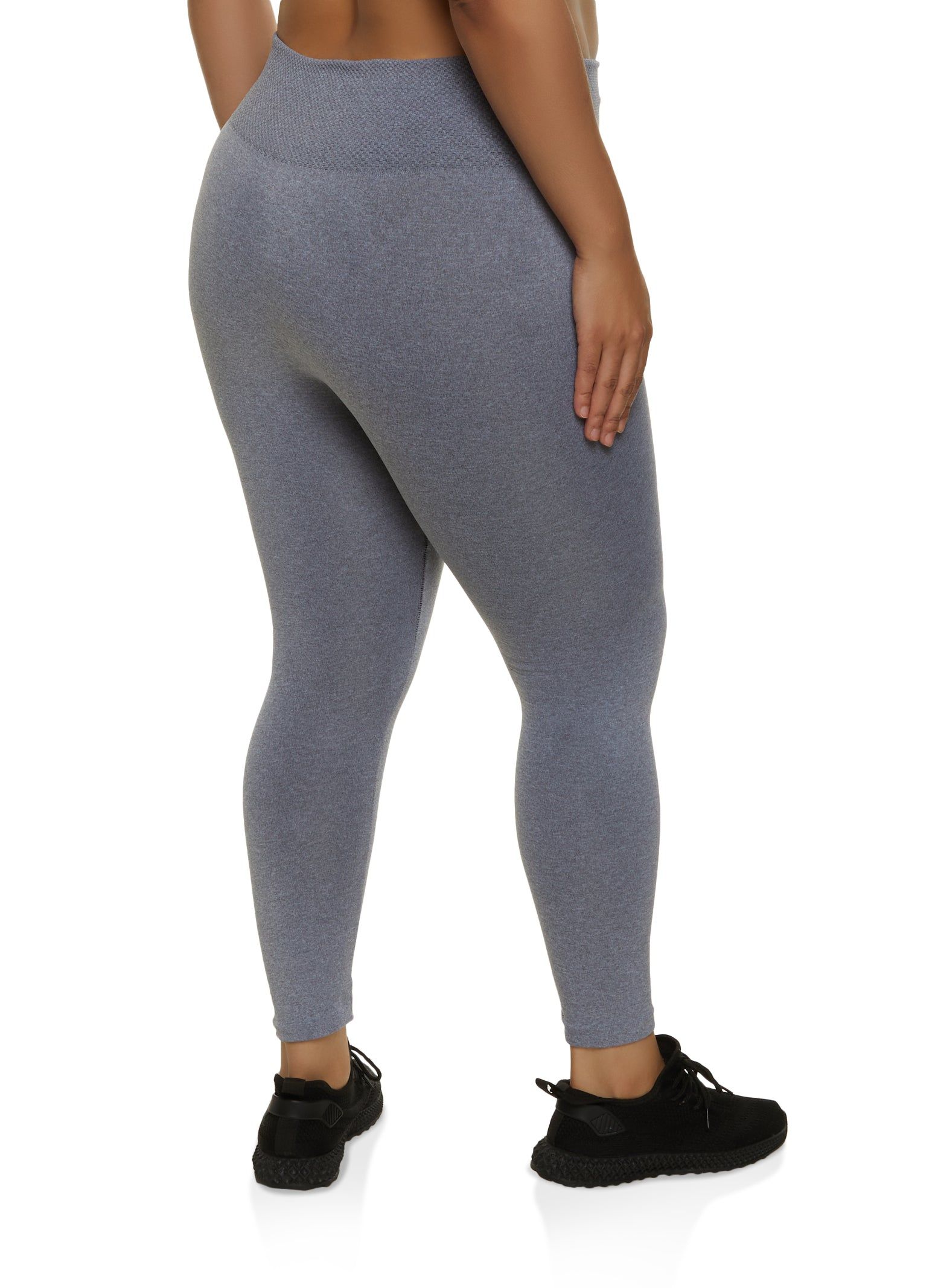 Plus Size Fleece Lined High Waist Leggings sold by Rainbow product image thumbnail 2