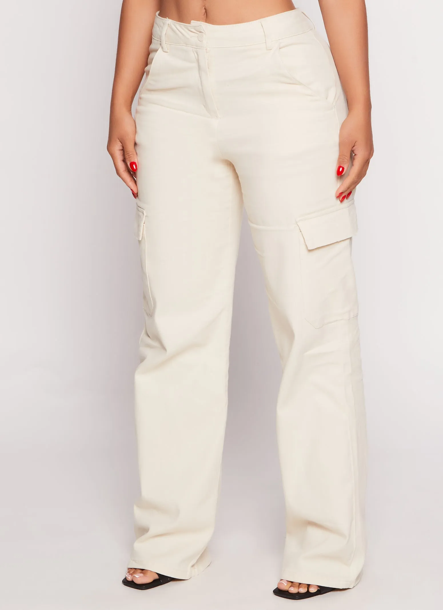 Twill Straight Leg Cargo Pants sold by Rainbow product image thumbnail 2