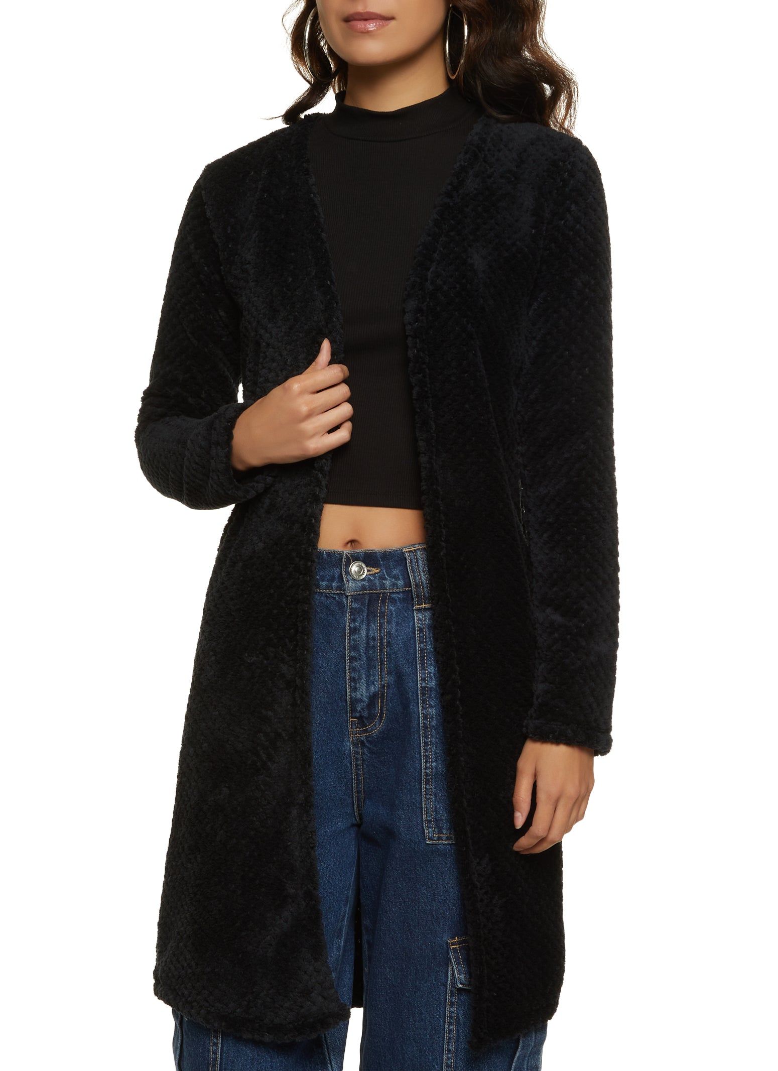 Quilted Plush Long Sleeve Duster sold by Rainbow