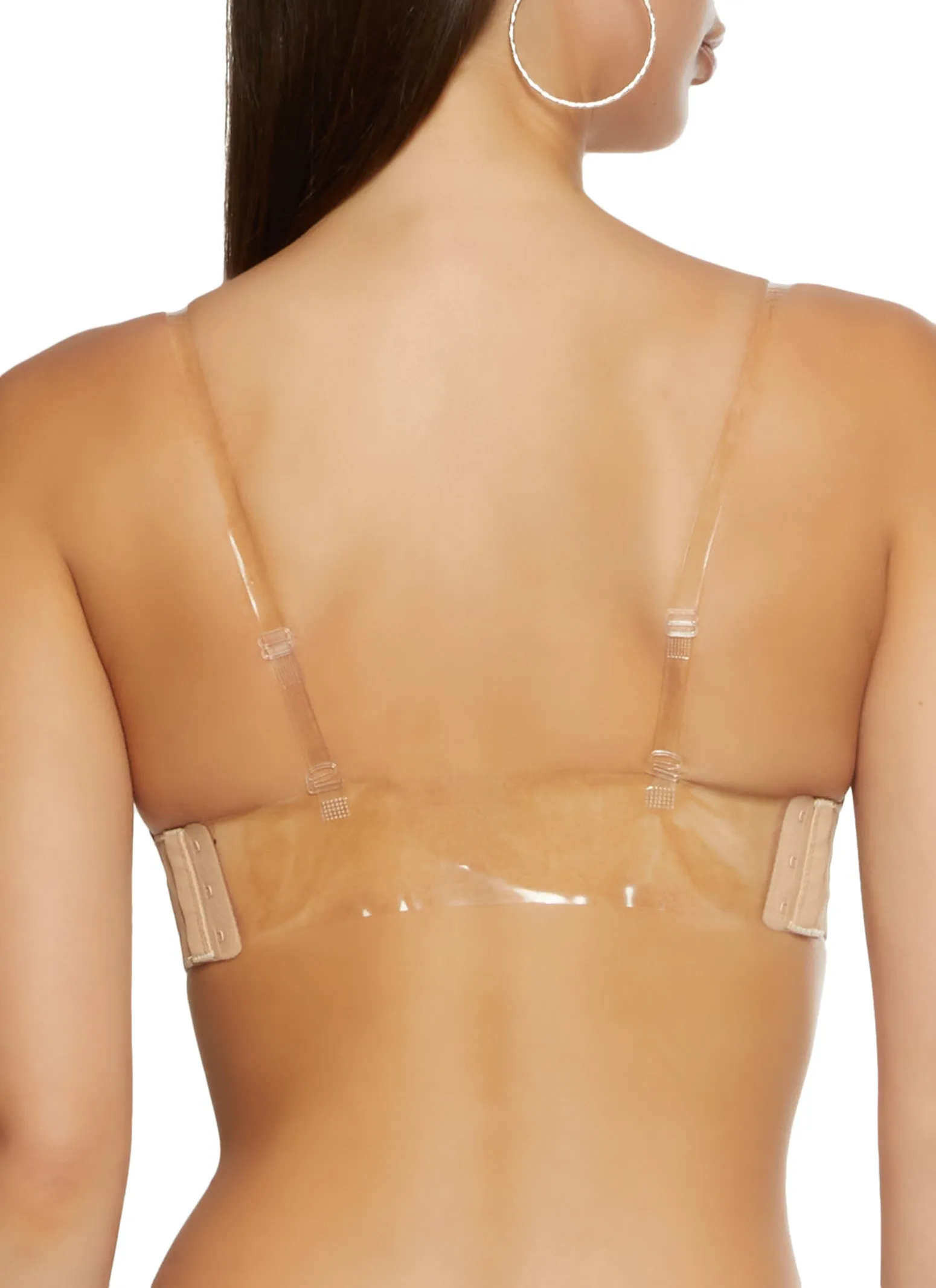 Solid Clear Back Strap Convertible Balconette Bra sold by Rainbow product image thumbnail 3