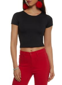 Seamless Double Layered Crew Neck Crop Top sold by Rainbow