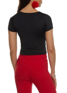 Seamless Double Layered Crew Neck Crop Top sold by Rainbow