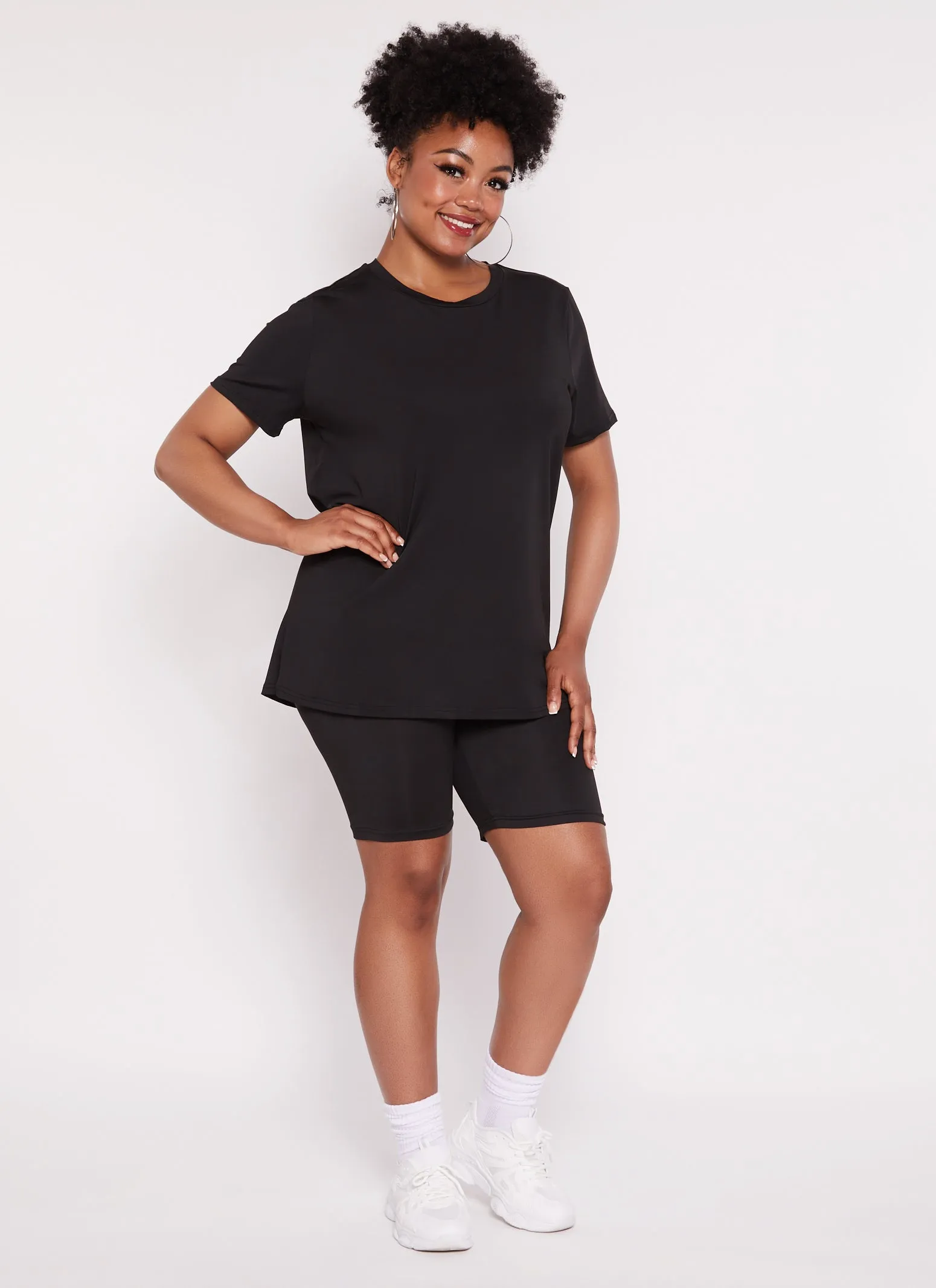 Plus Size Daisy Basic Soft Knit Short Sleeve Top sold by Rainbow product image thumbnail 2