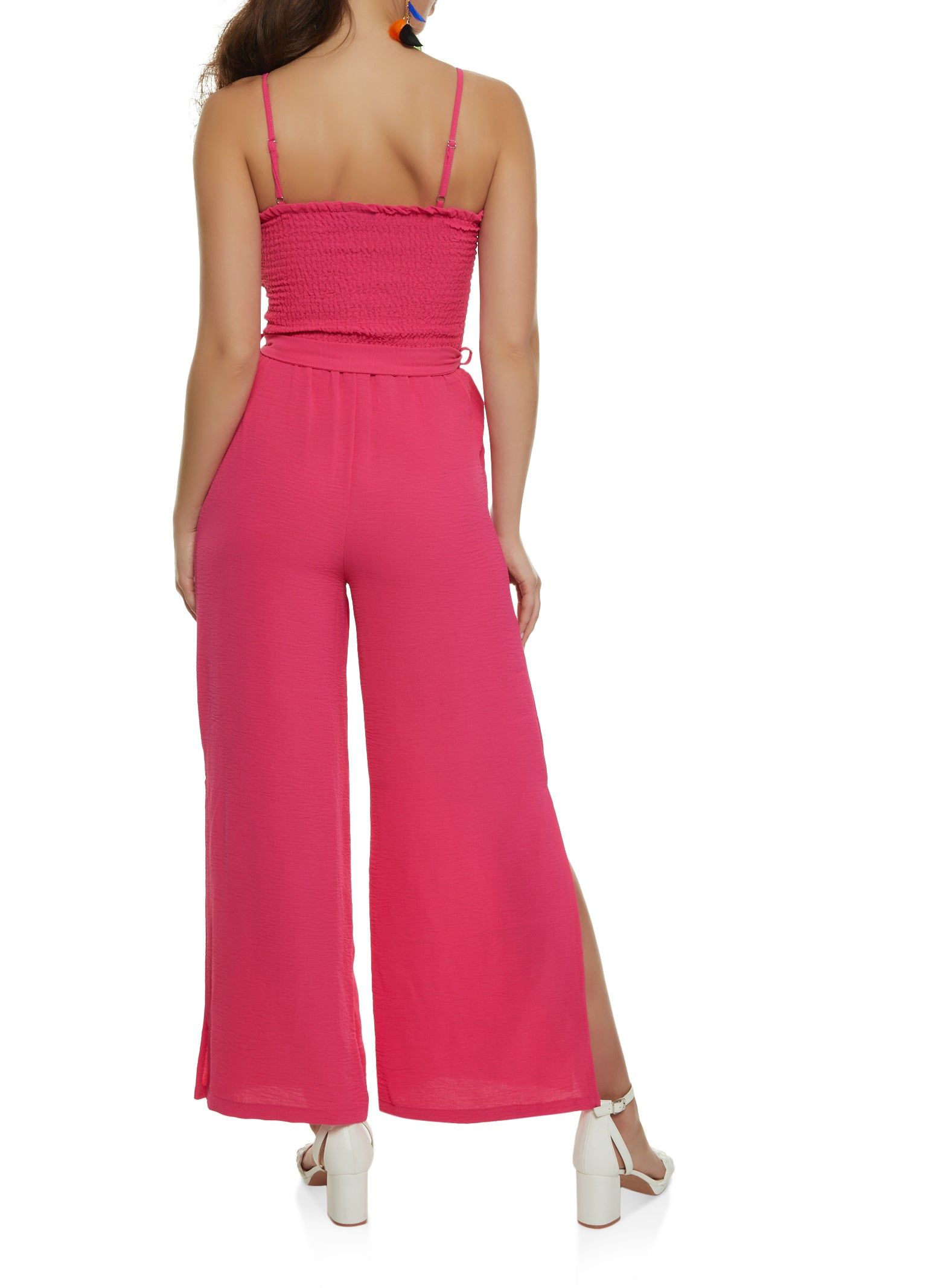 Smocked Tie Waist Jumpsuit sold by Rainbow product image thumbnail 2