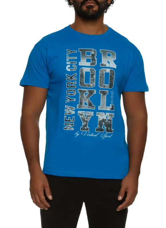 Mens New York City Brooklyn Graphic Tee sold by Rainbow
