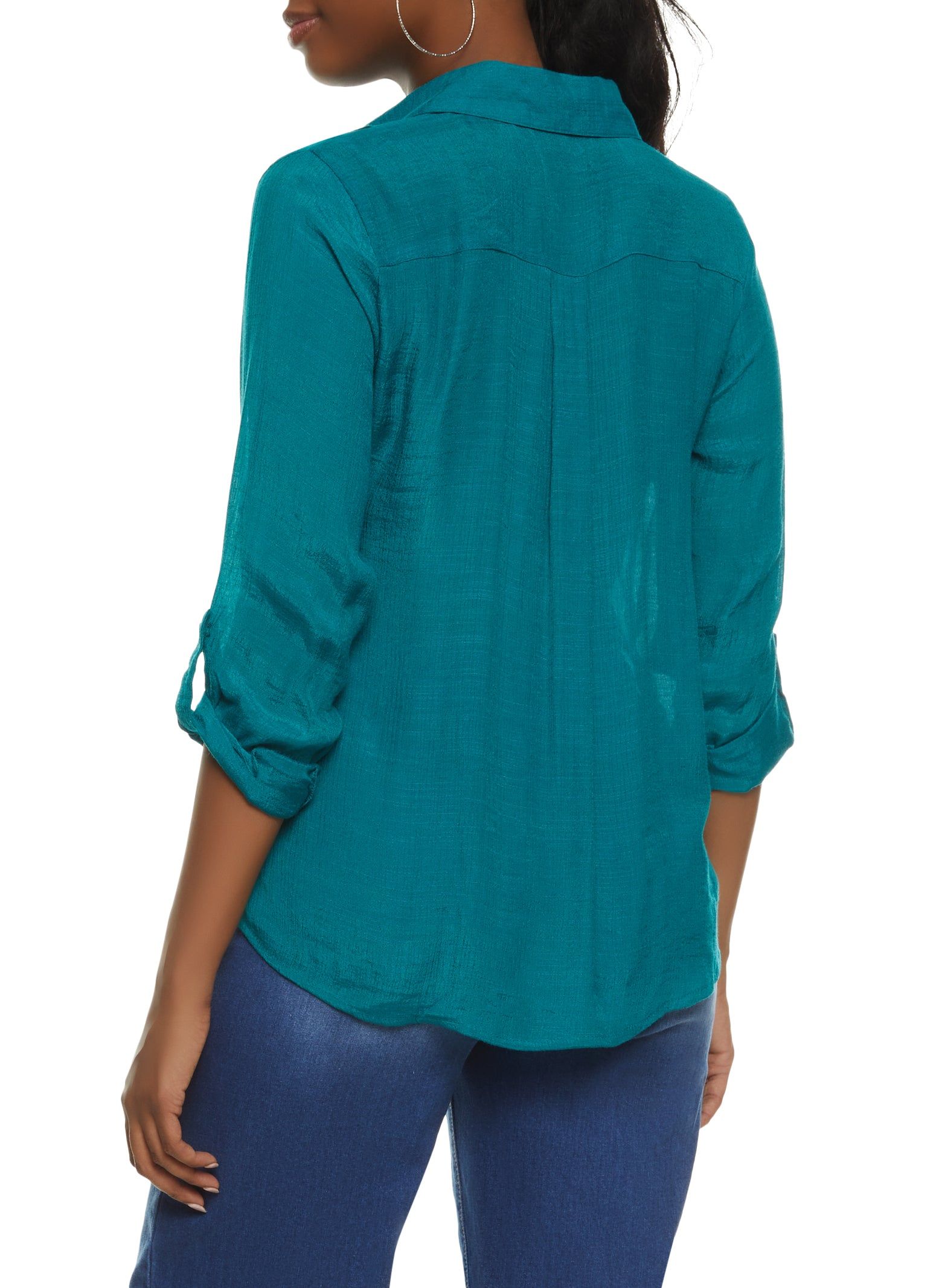 Pintuck Button Front Shirt sold by Rainbow product image thumbnail 2