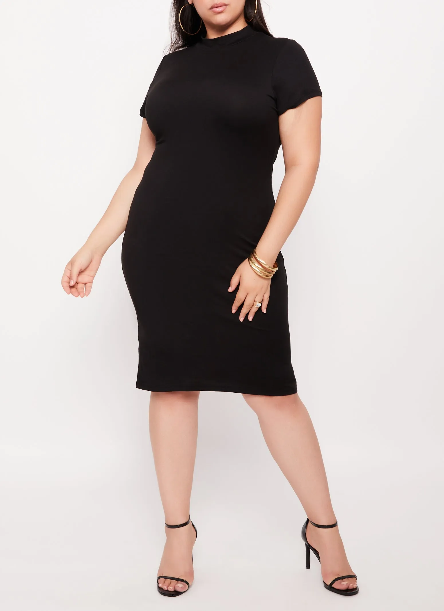 Plus Size Midi T Shirt Dress sold by Rainbow