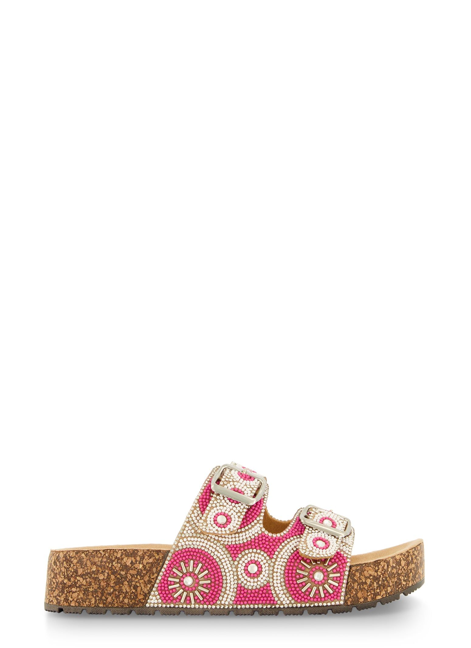 Embellished Double Band Platform Footbed Sandals sold by Rainbow product image thumbnail 2