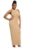 Plus Size Daisy Mock Neck Sleeveless Maxi Dress sold by Rainbow
