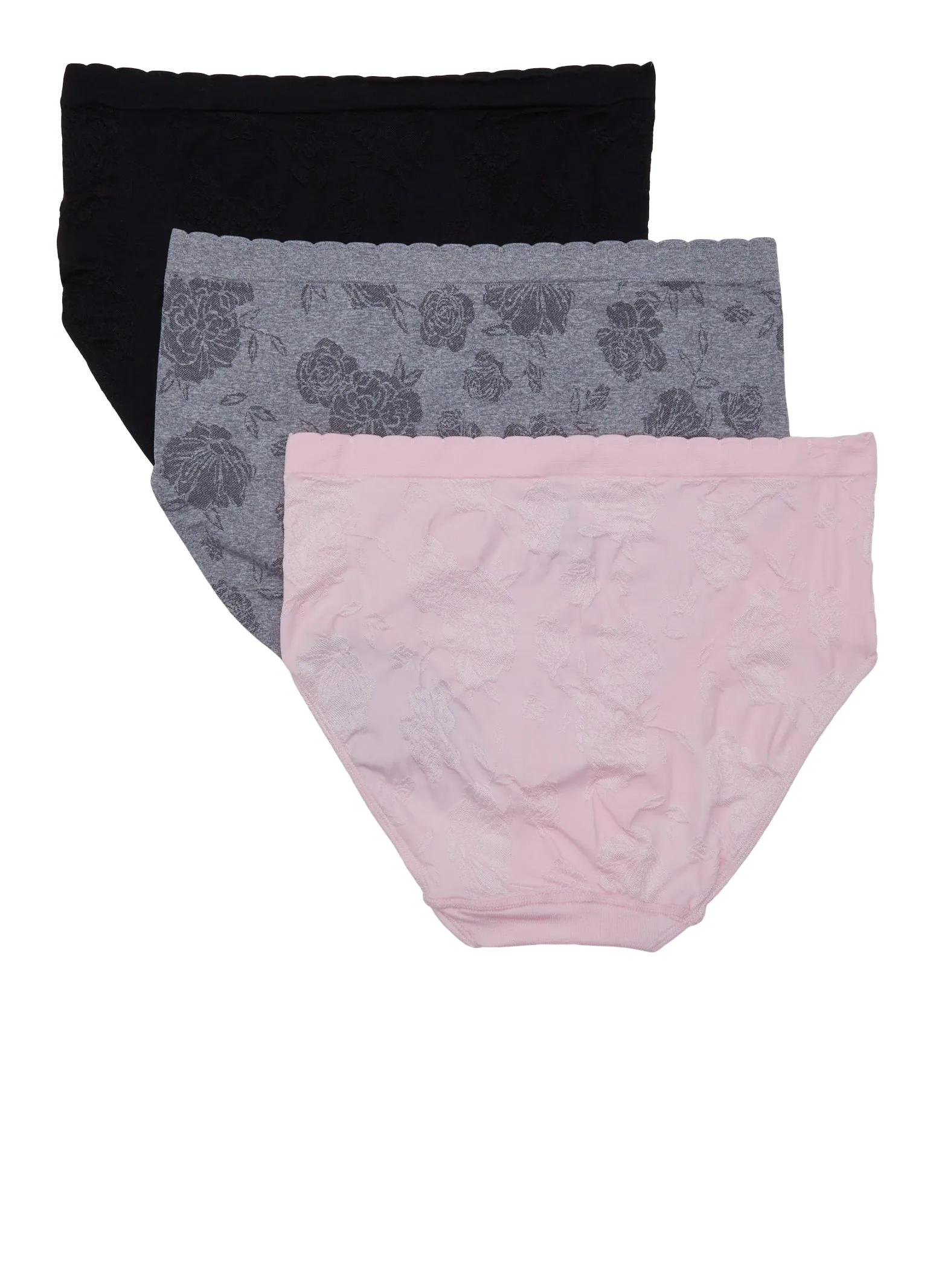 Plus Size Floral Hipster Brief Panty 3 Pack sold by Rainbow product image thumbnail 2