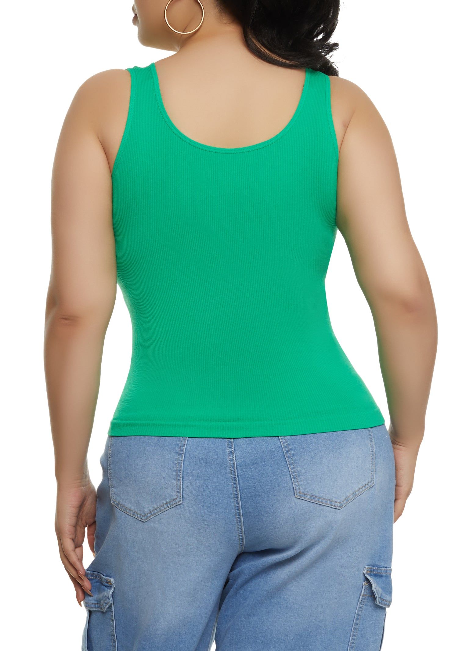 Plus Size Sleeveless Seamless Tank Top sold by Rainbow product image thumbnail 2