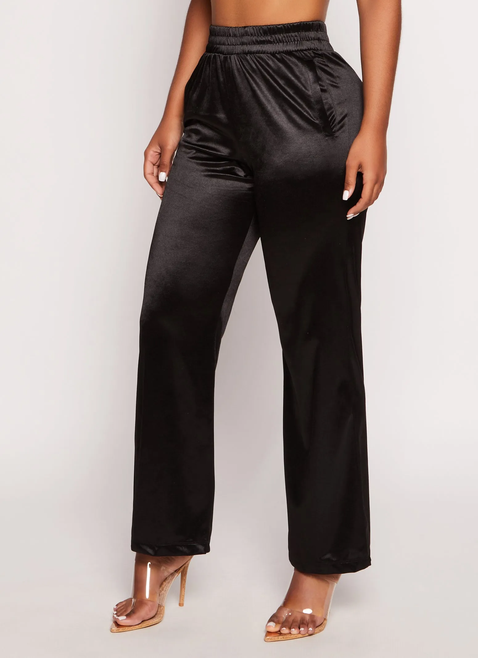 Satin Straight Leg Pants sold by Rainbow product image thumbnail 2