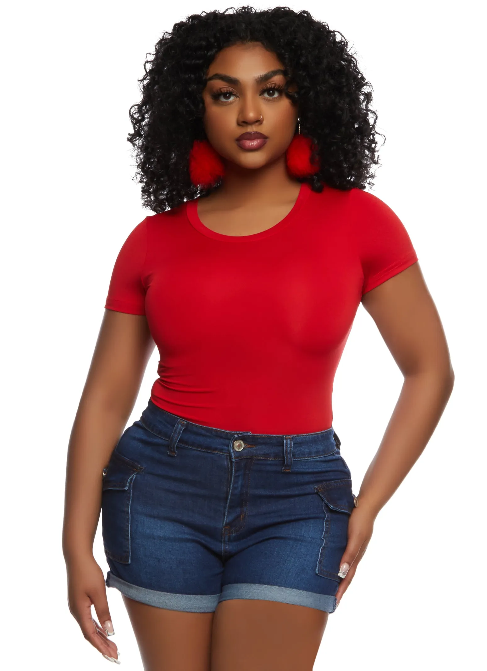 Basic Crew Neck Bodysuit sold by Rainbow product image thumbnail 2