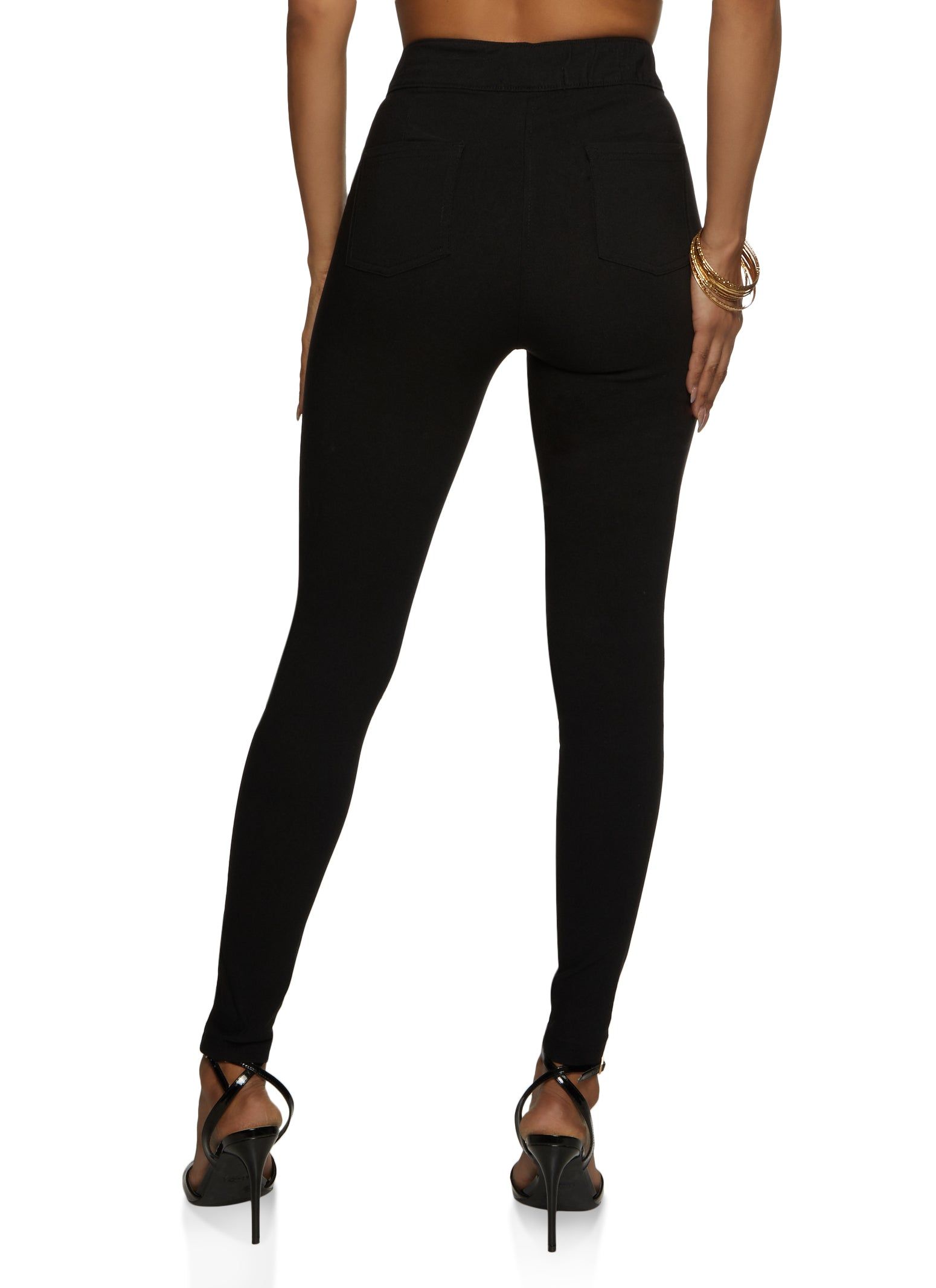High Waisted Stretch Skinny Pants sold by Rainbow product image thumbnail 2