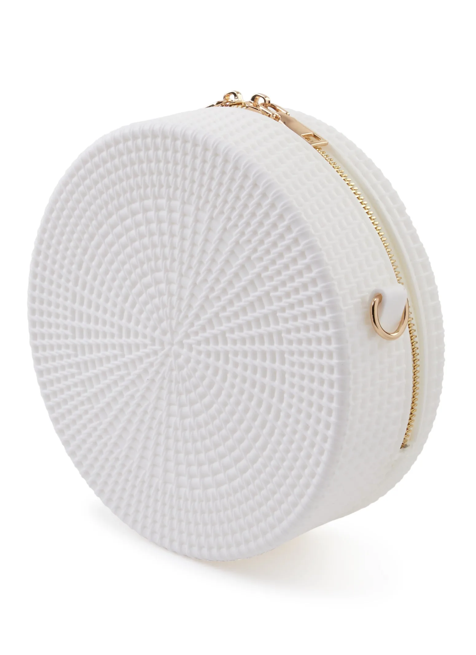 Textured Silicone Circular Crossbody Bag sold by Rainbow product image thumbnail 3