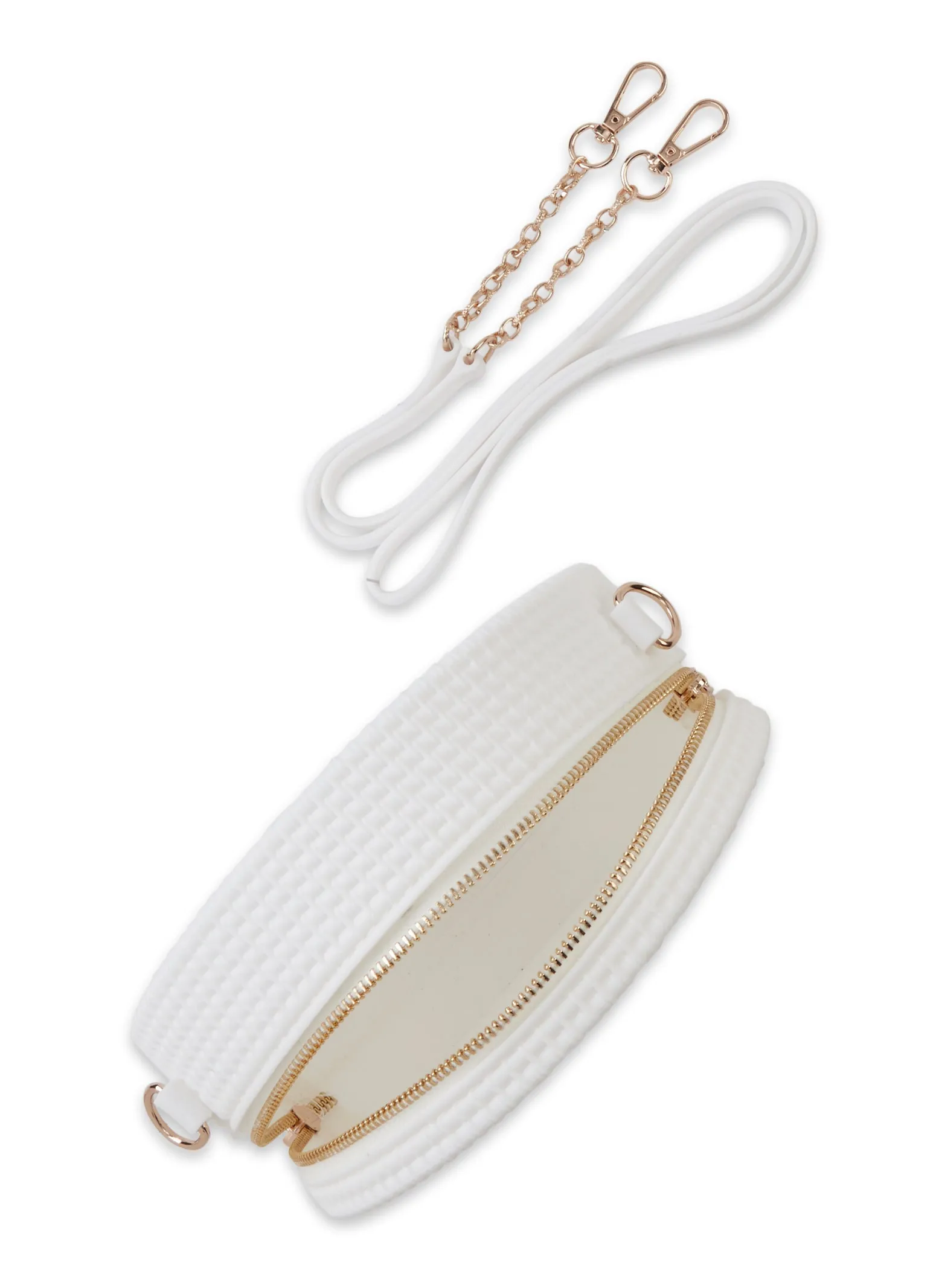 Textured Silicone Circular Crossbody Bag sold by Rainbow product image thumbnail 5