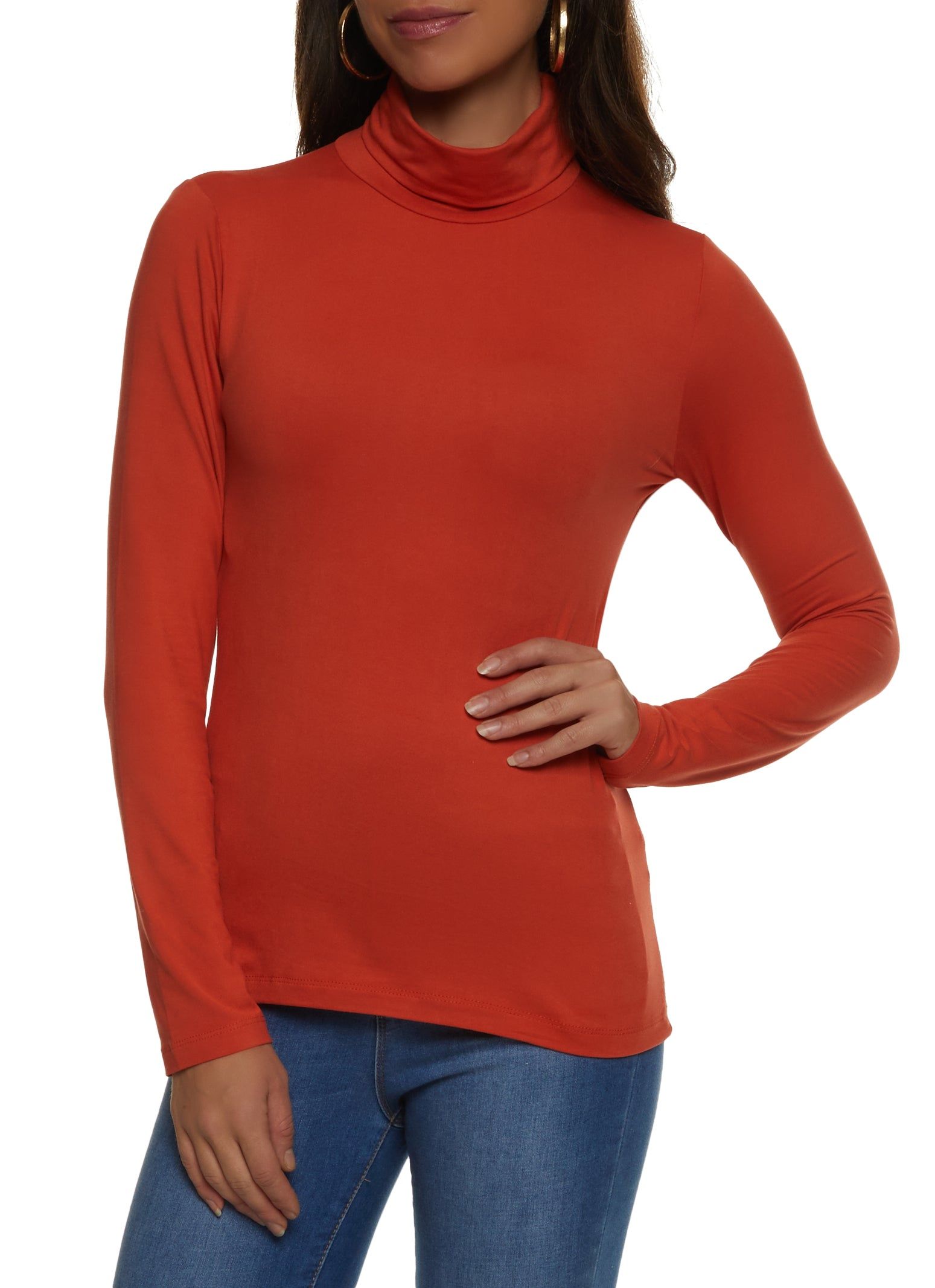Soft Knit Turtleneck Top sold by Rainbow