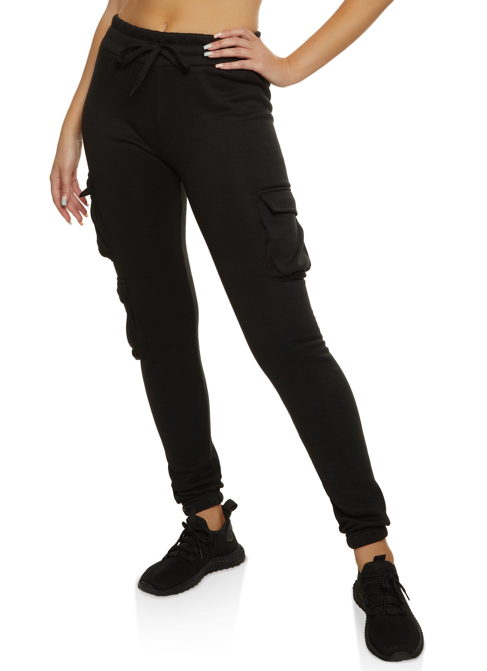 Cargo Pocket Fleece Joggers sold by Rainbow